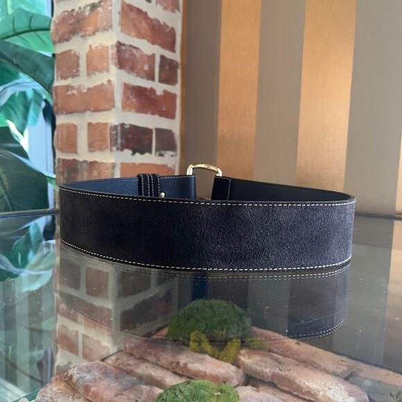 LORO PIANA Brown Suede Belt SZ 90/36 main image 9